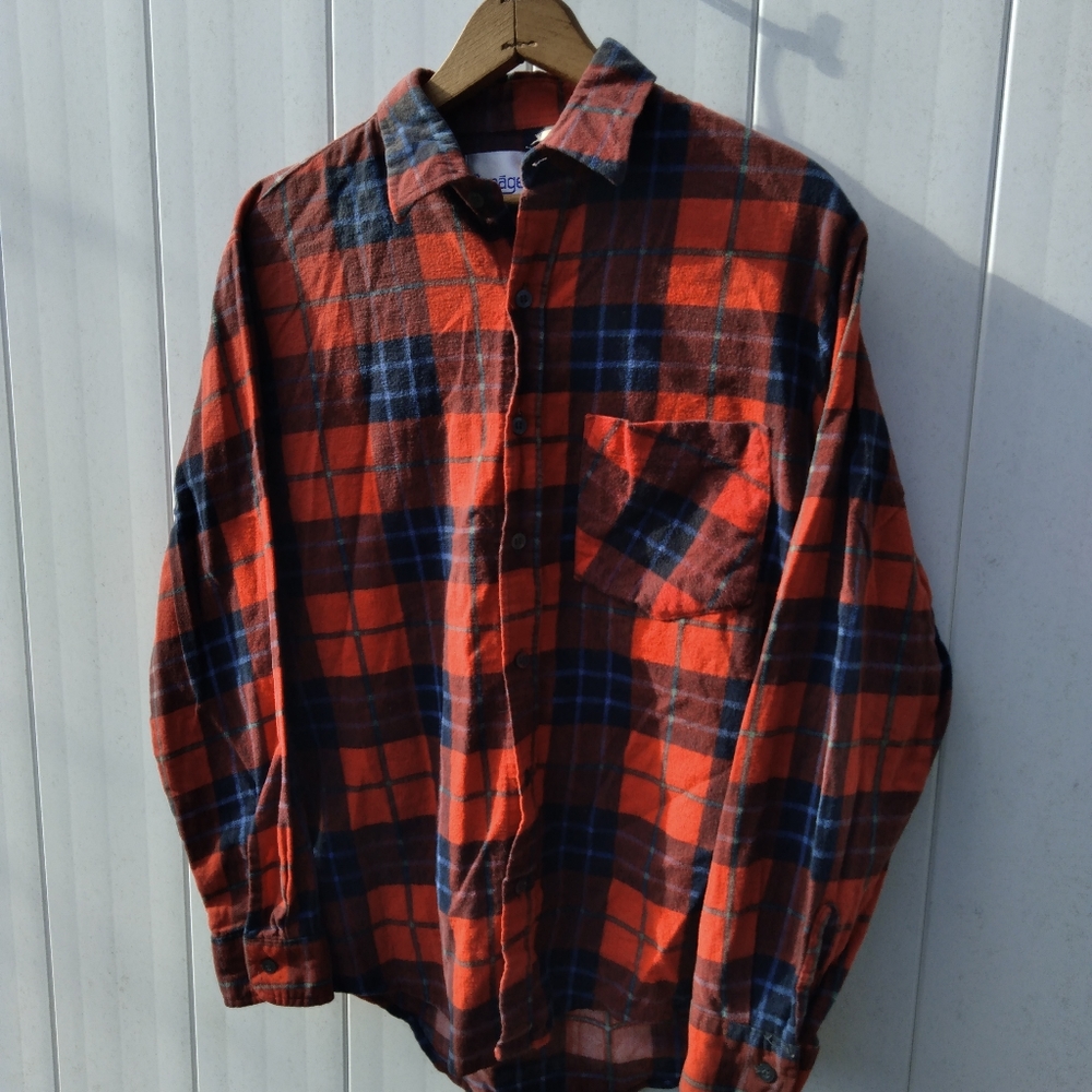 Vintage red plaid flannel